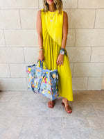 Lime & Yellow Double Life Linen Dress