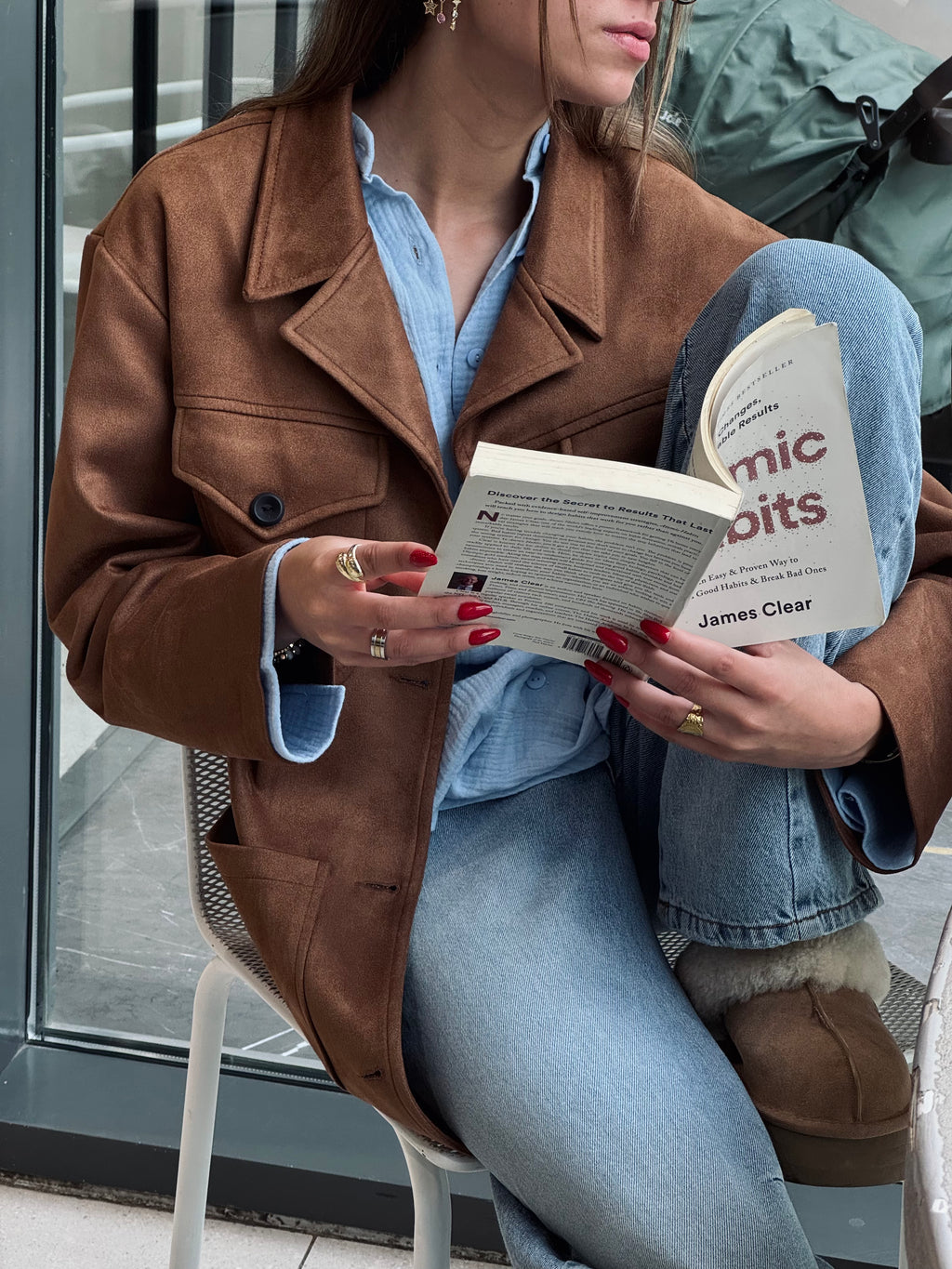 Baby Blue Bubble Sleeve Everyday Shirt