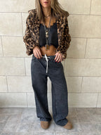 Grey Rope Denim jeans