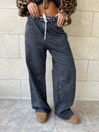 Grey Rope Denim jeans