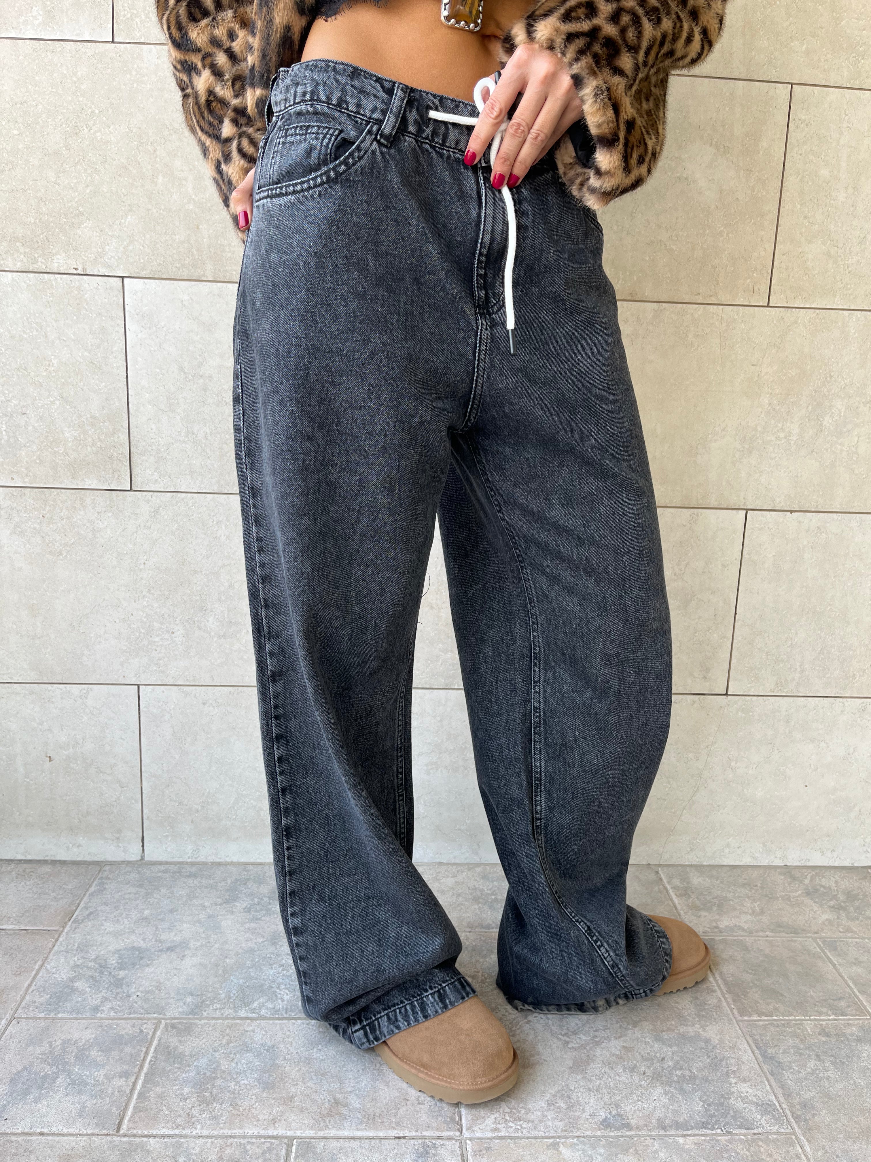 Grey Rope Denim jeans