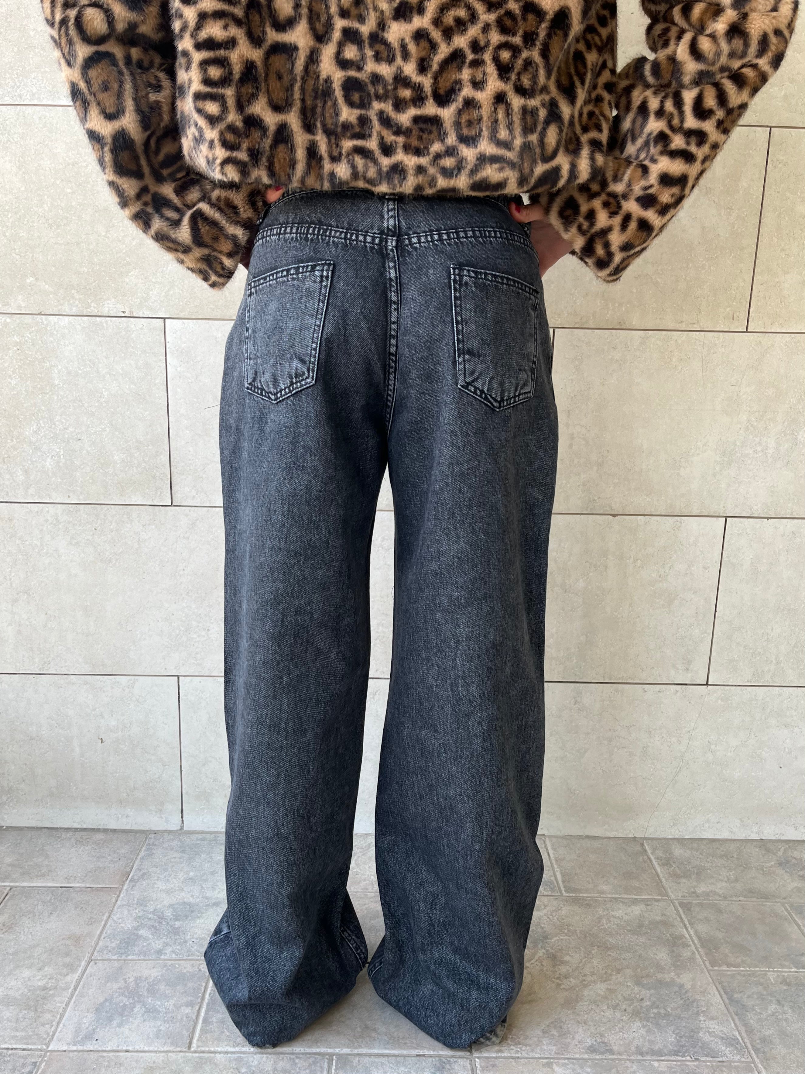 Grey Rope Denim jeans