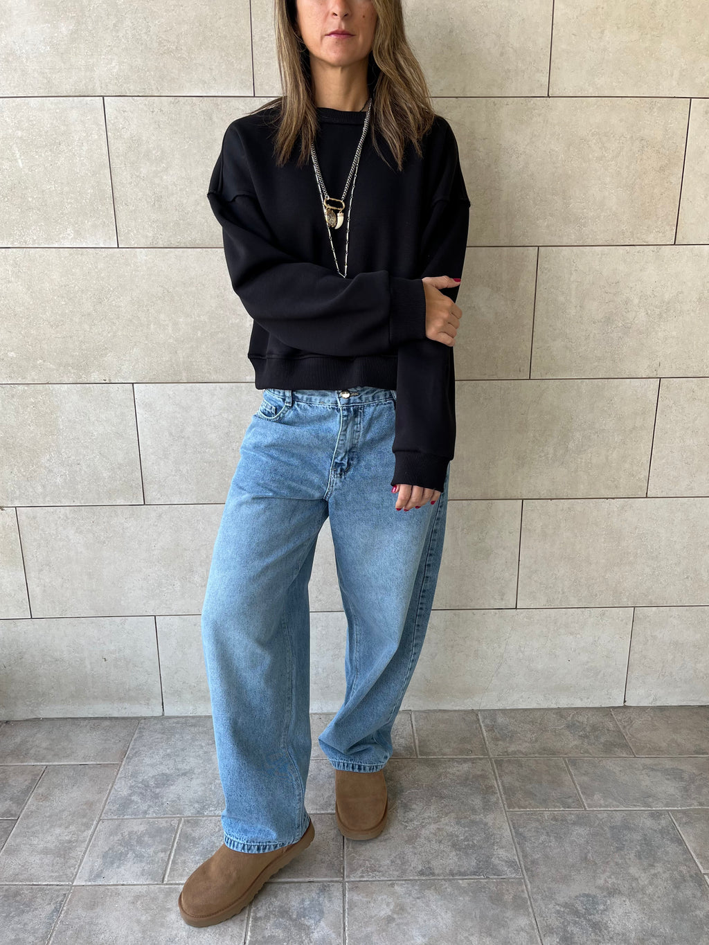 Black Everyday Core Sweatshirt