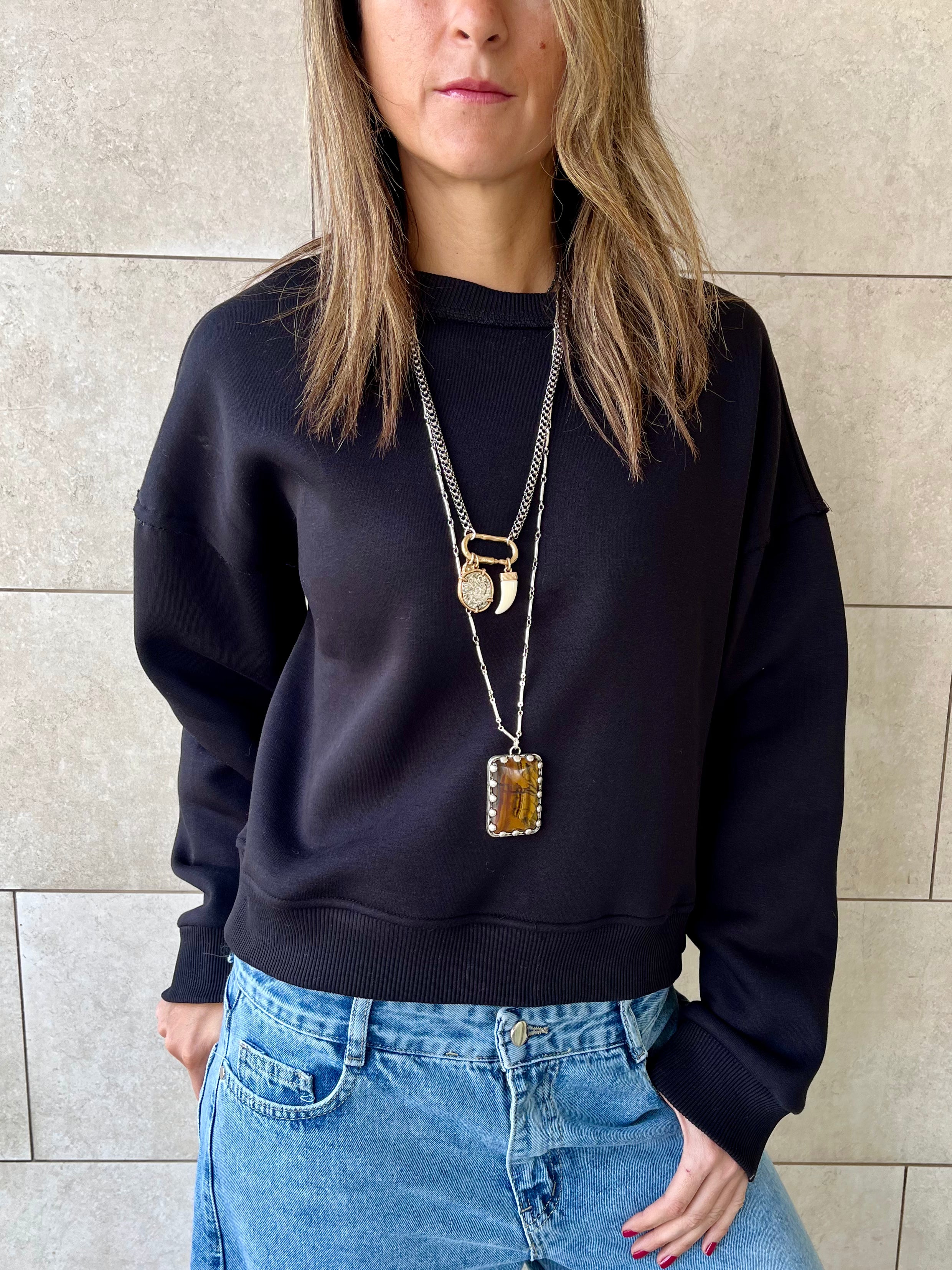 Black Everyday Core Sweatshirt