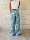 Paisley Print Linen Pants