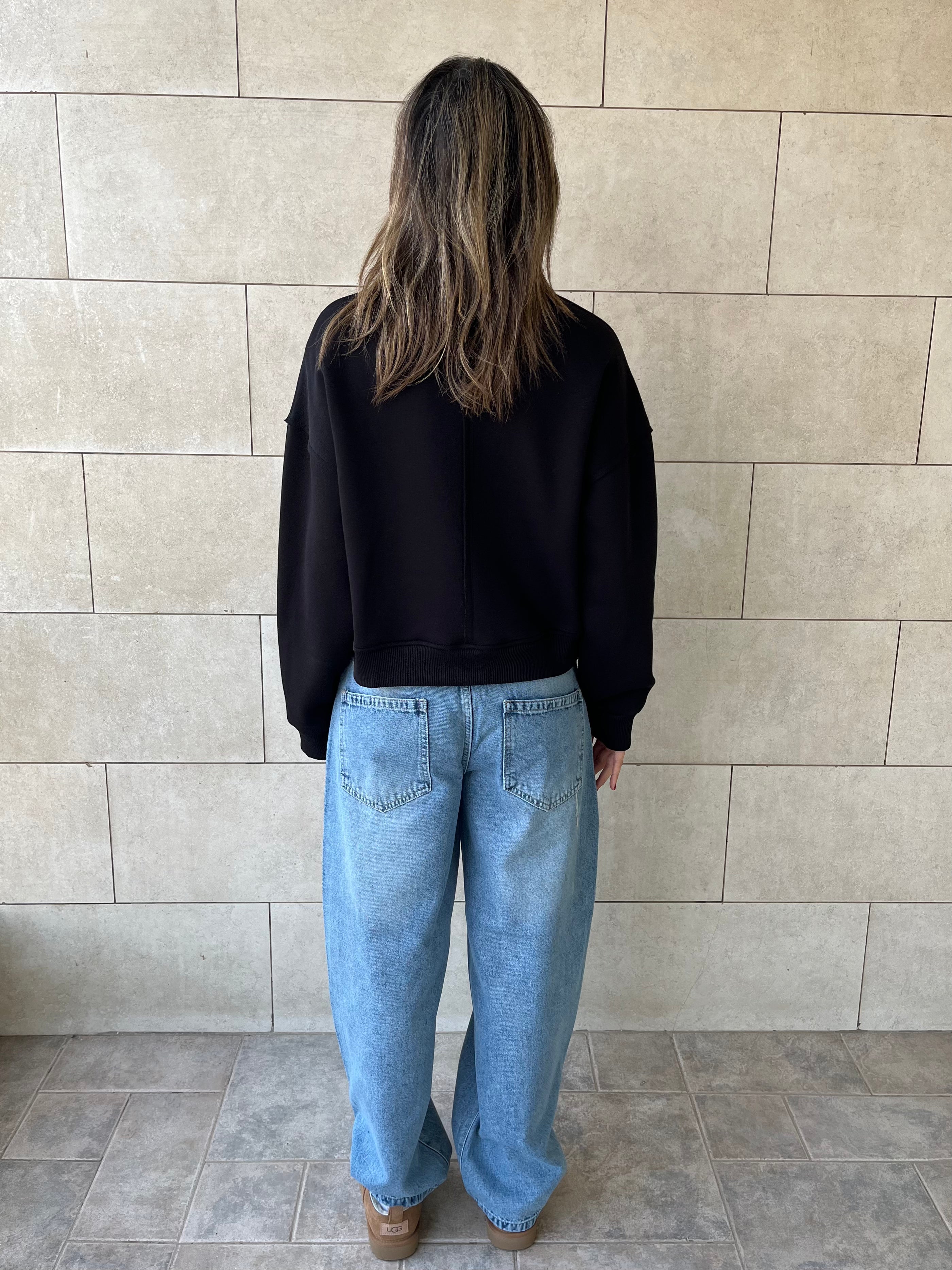 Black Everyday Core Sweatshirt