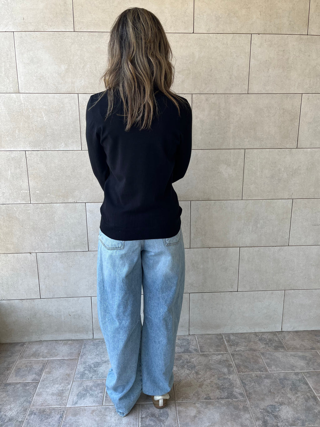 Black Basic High Neck