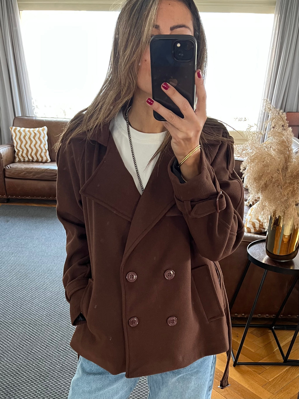 Brown Trench Edit Jacket