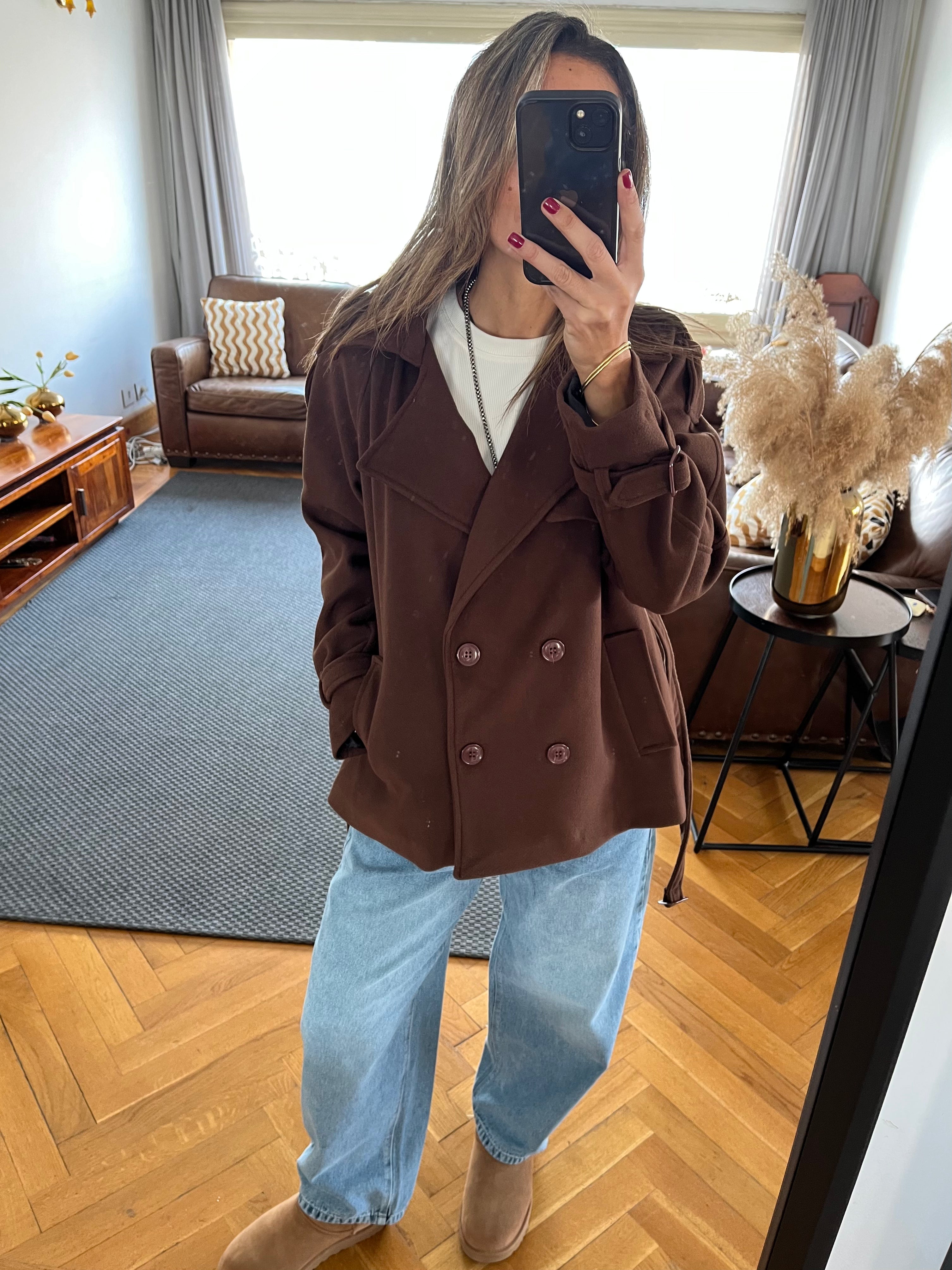 Brown Trench Edit Jacket