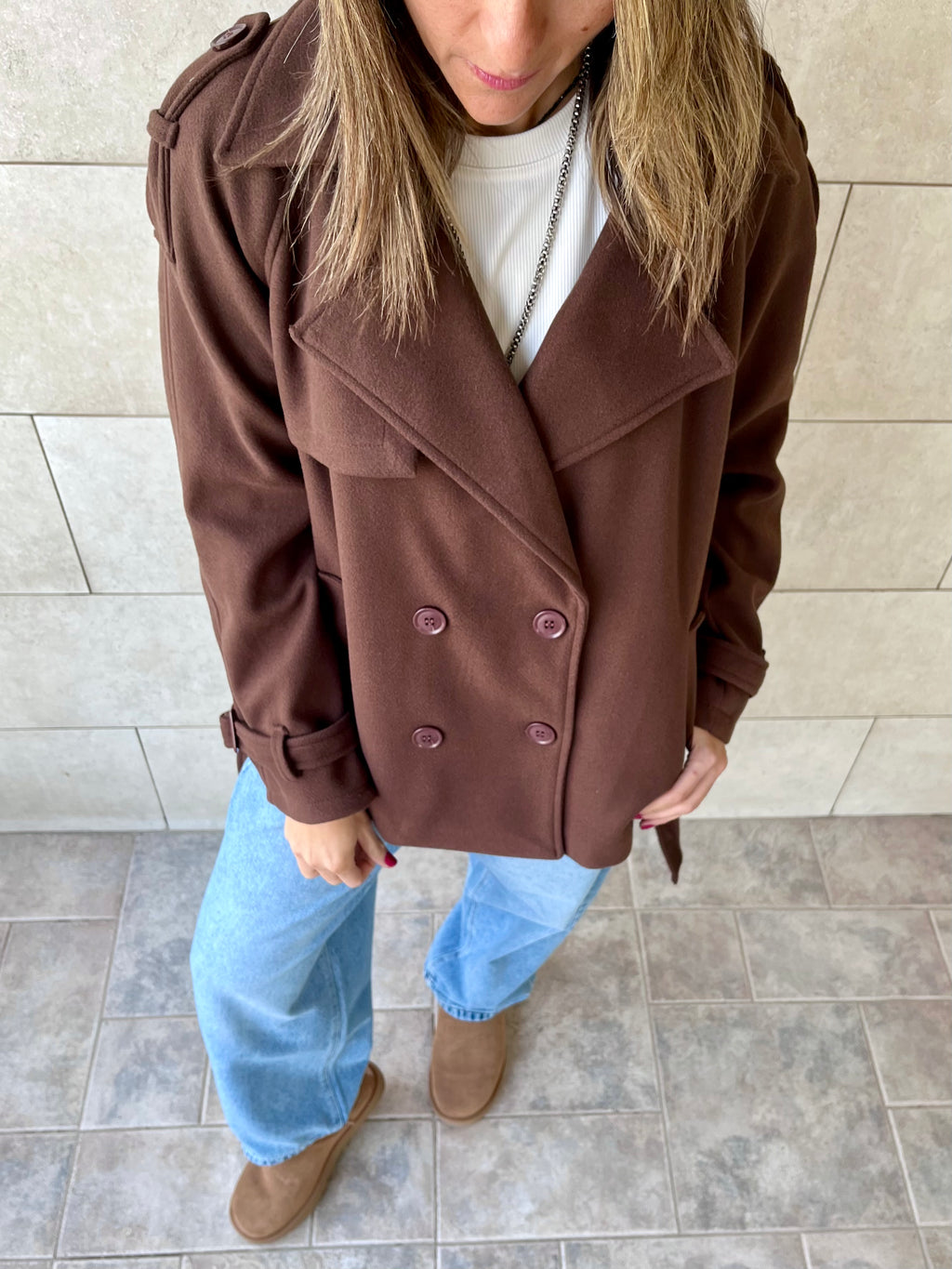 Brown Trench Edit Jacket