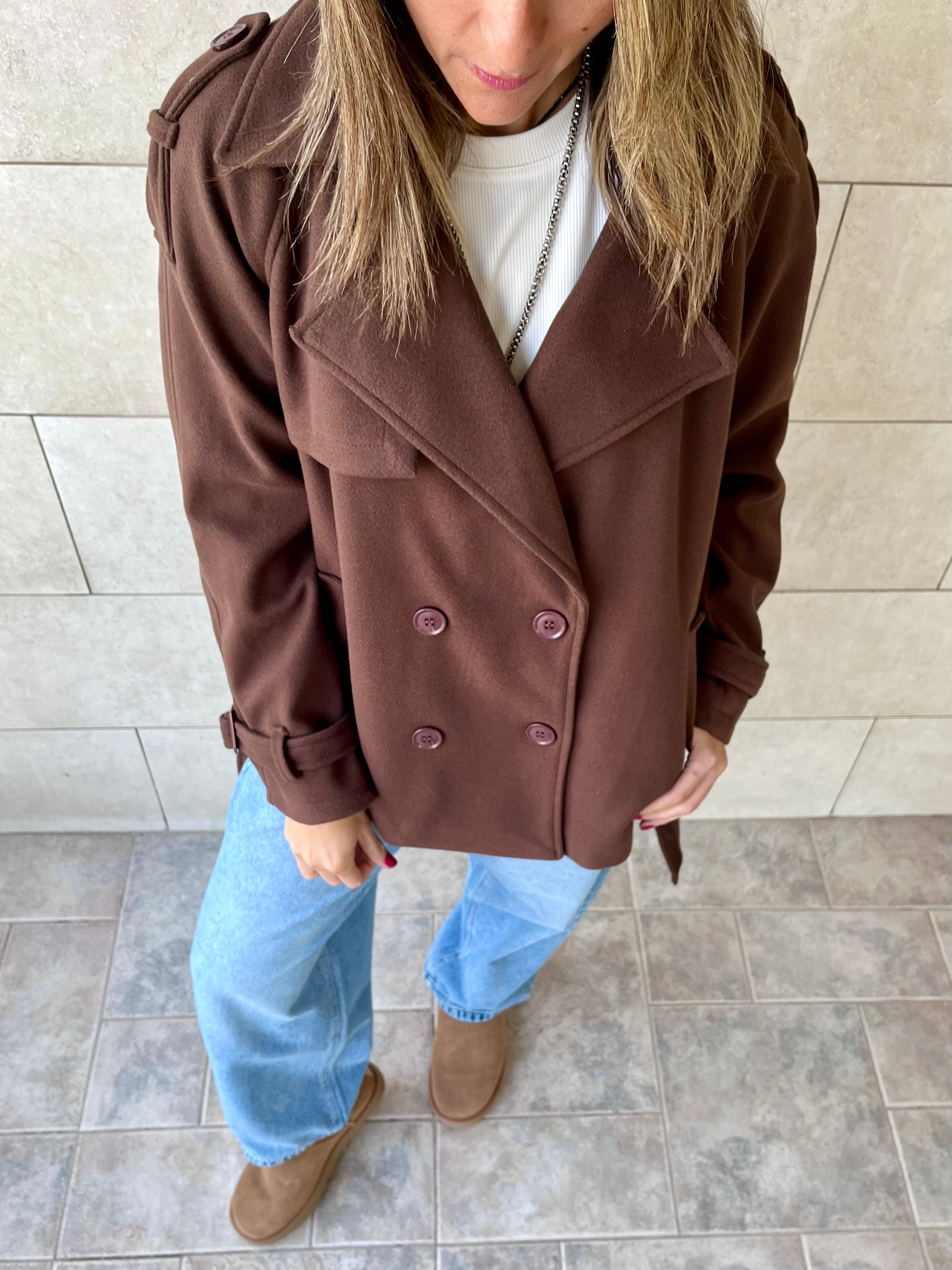 Brown Trench Edit Jacket