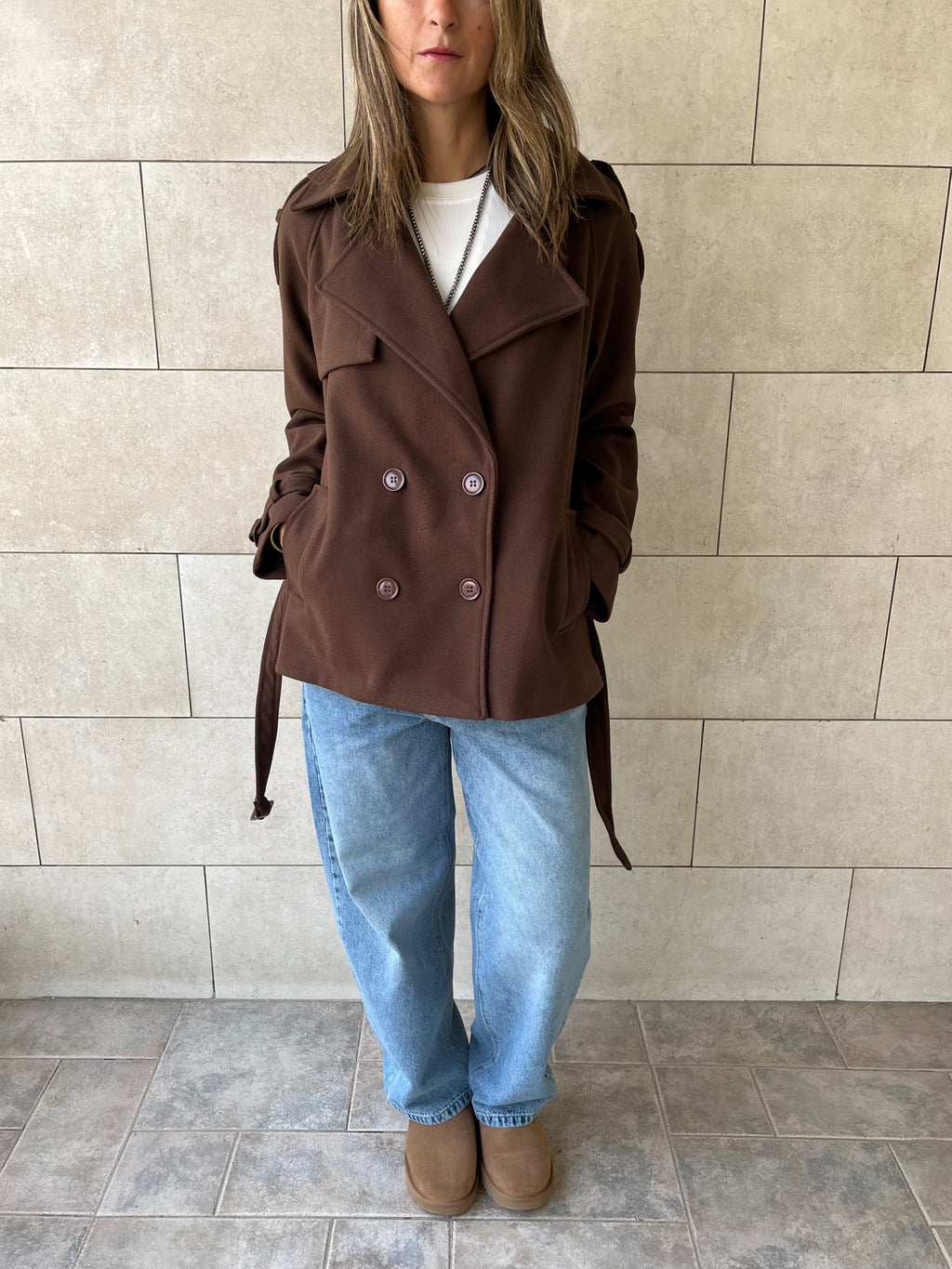 Brown Trench Edit Jacket