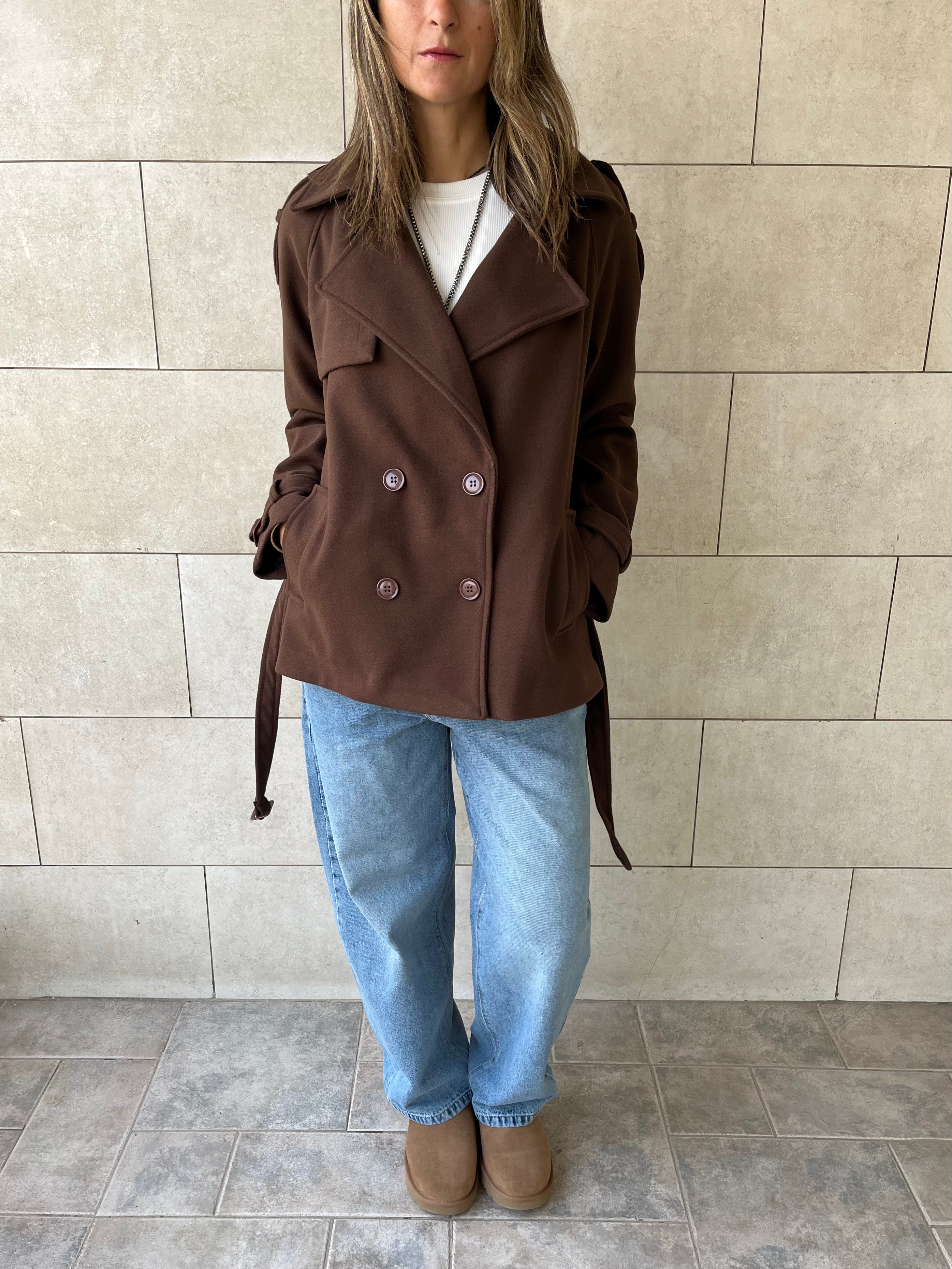 Brown Trench Edit Jacket