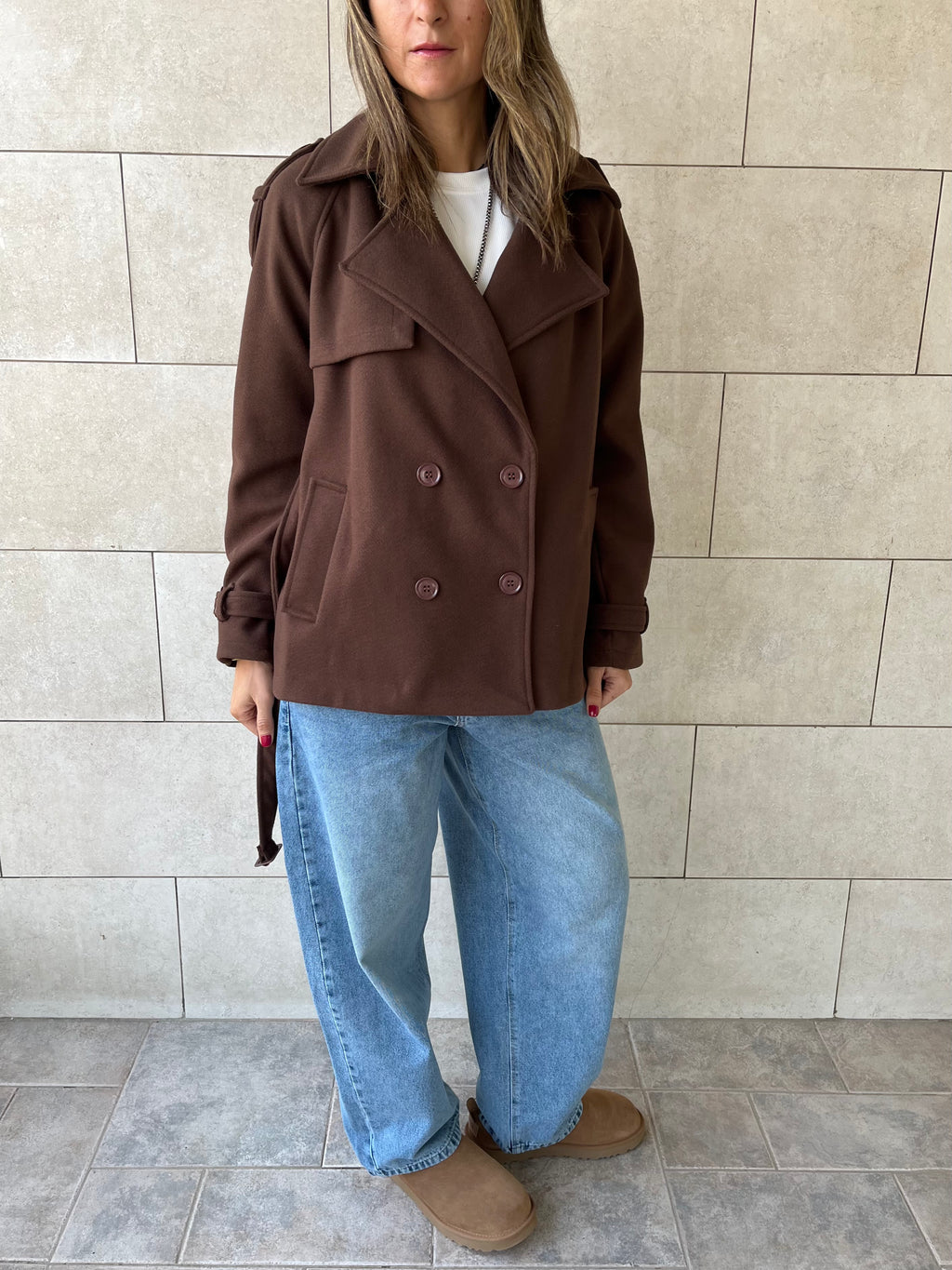 Brown Trench Edit Jacket