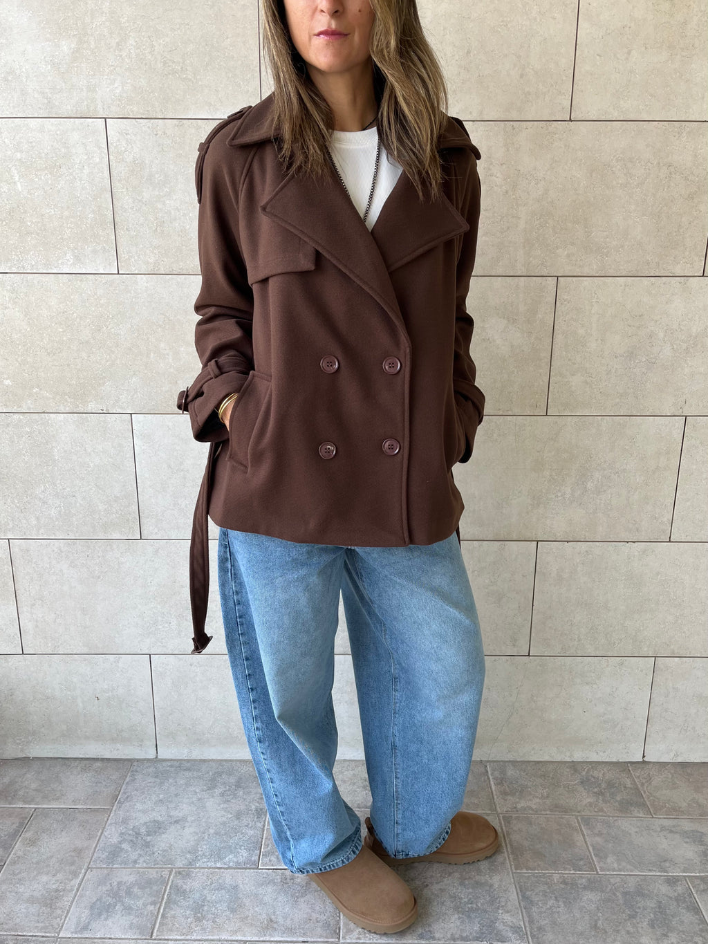 Brown Trench Edit Jacket