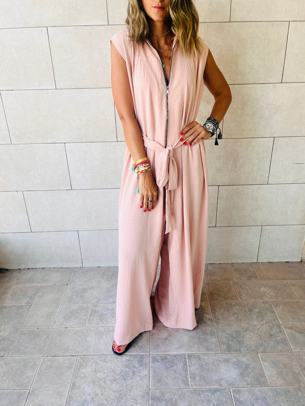 Rose Boho Chic Jumpsuit