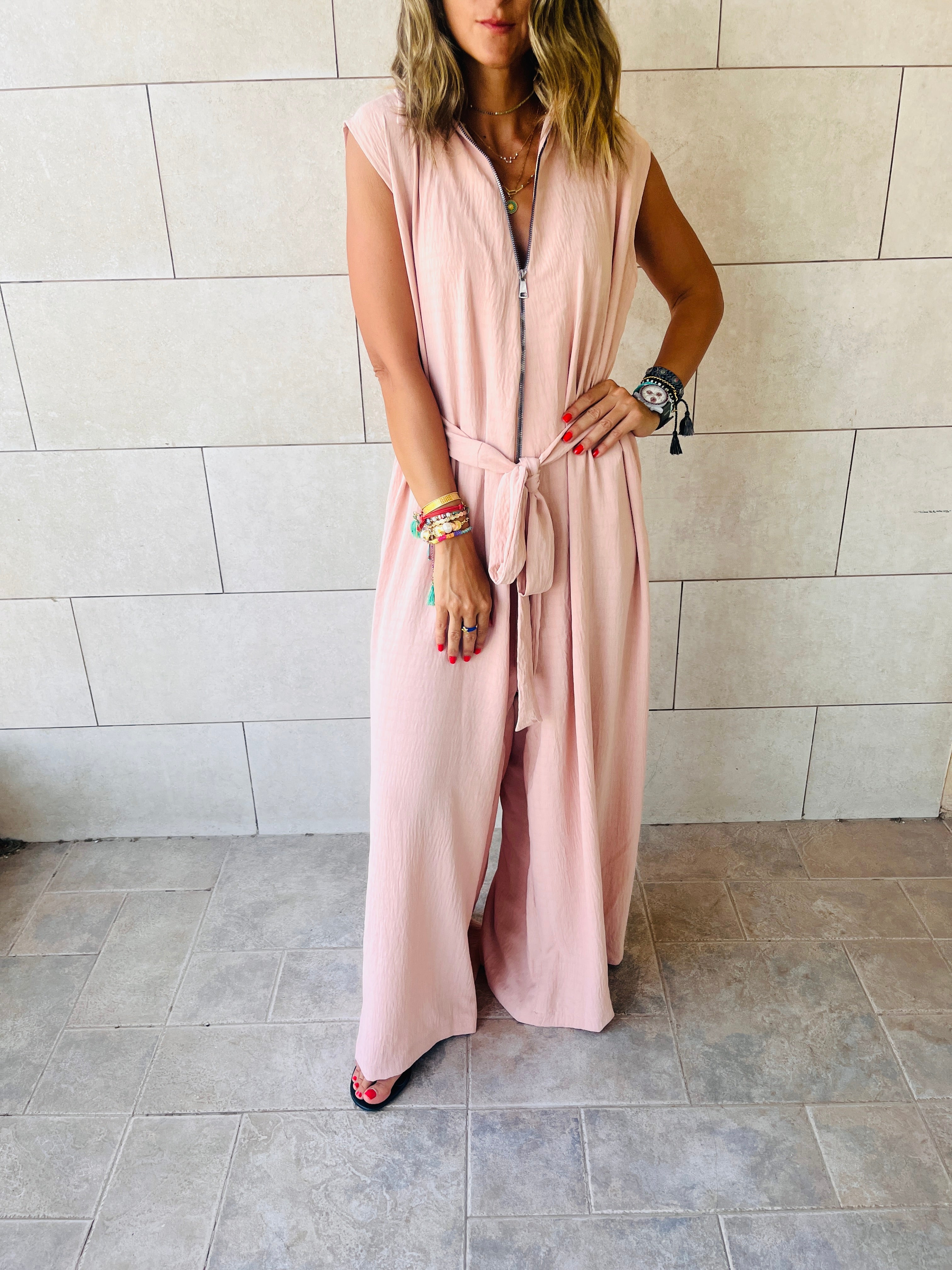 Rose Boho Chic Jumpsuit
