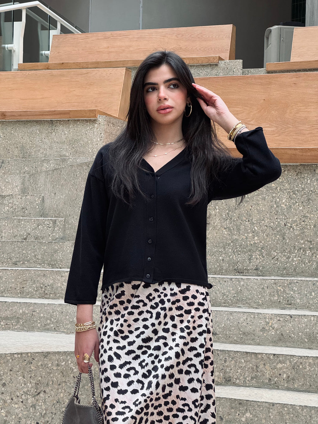 Black Everyday Light Knit Cardigan