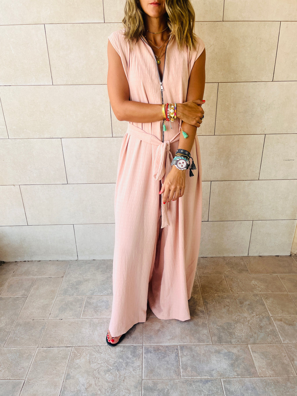 Rose Boho Chic Jumpsuit