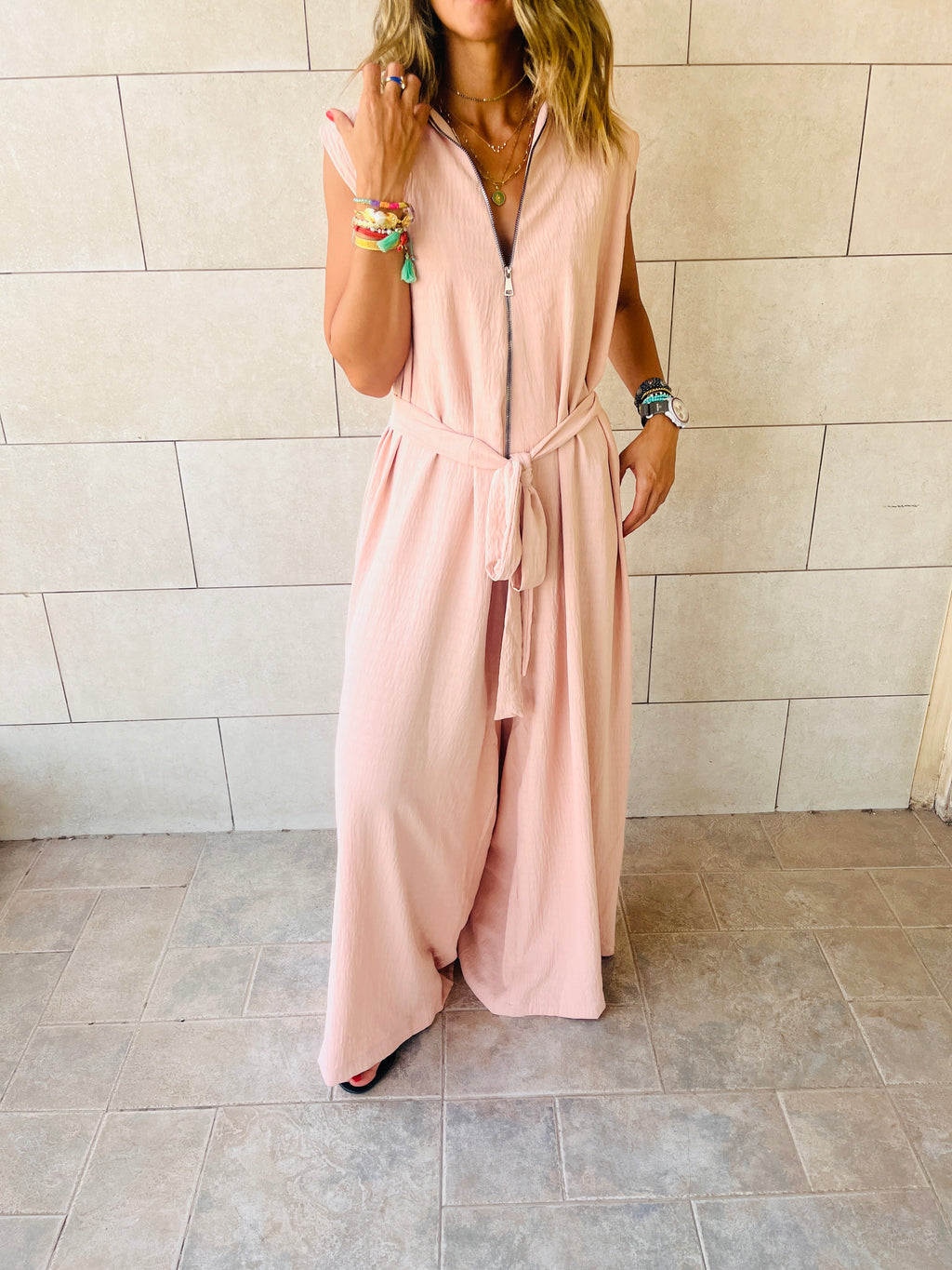 Rose Boho Chic Jumpsuit