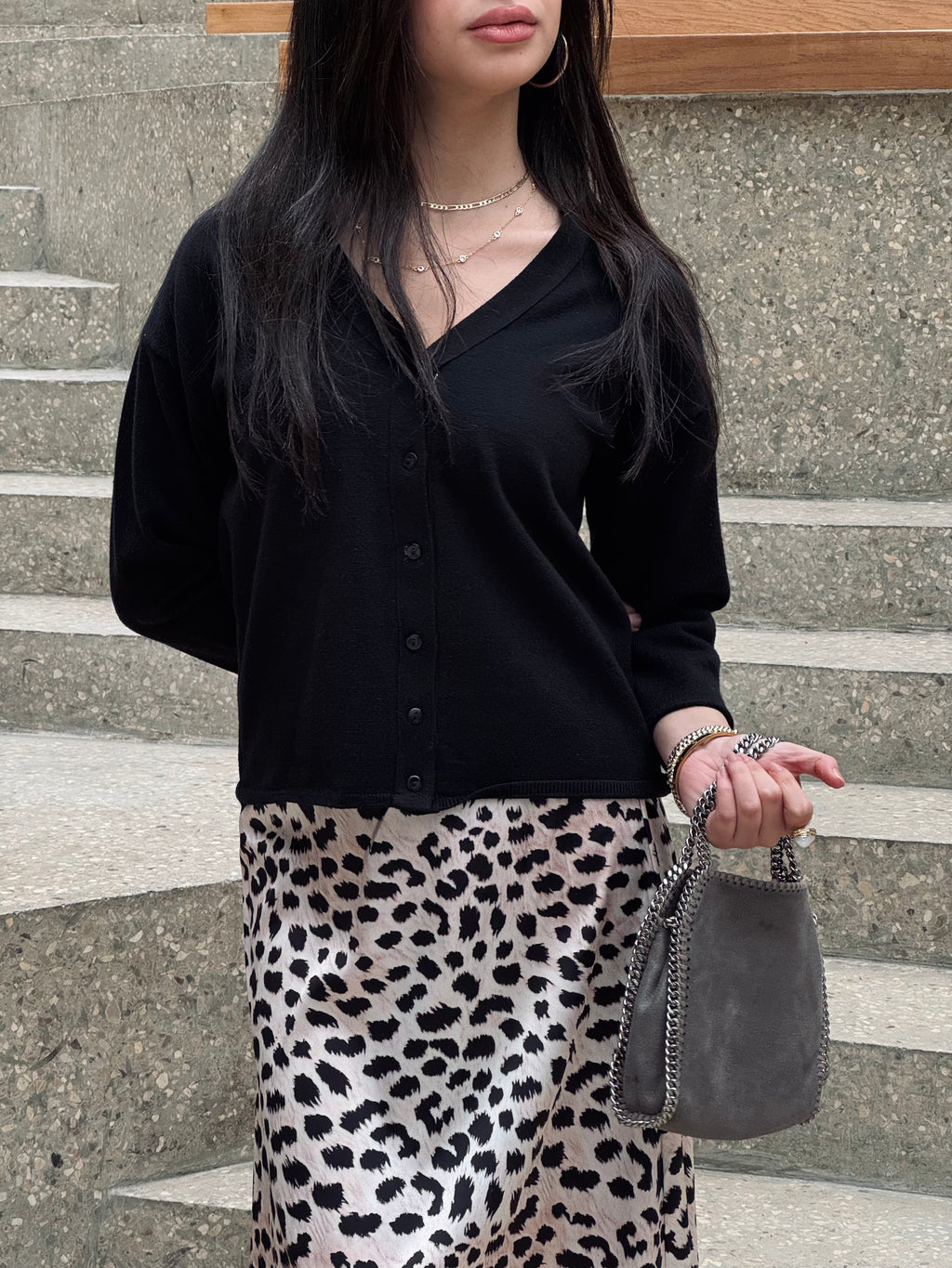 Black Everyday Light Knit Cardigan