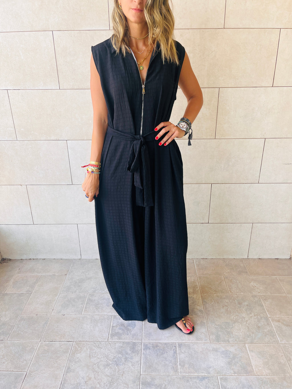 Black Boho Chic Jumpsuit