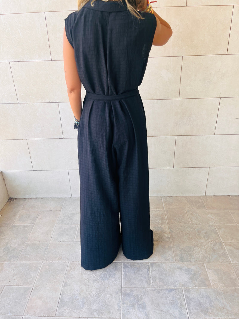 Black Boho Chic Jumpsuit