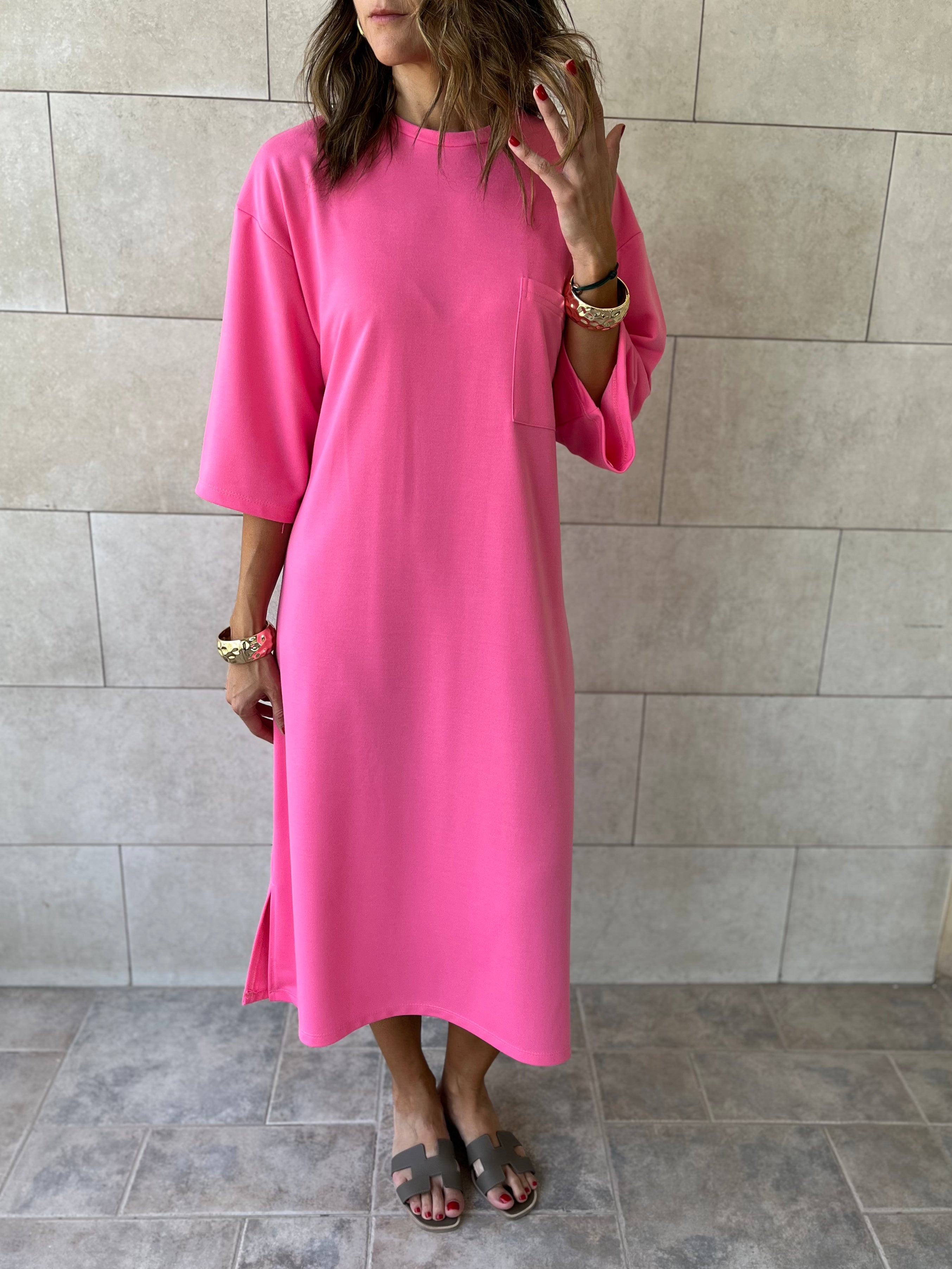 Pink Softline Shift Dress
