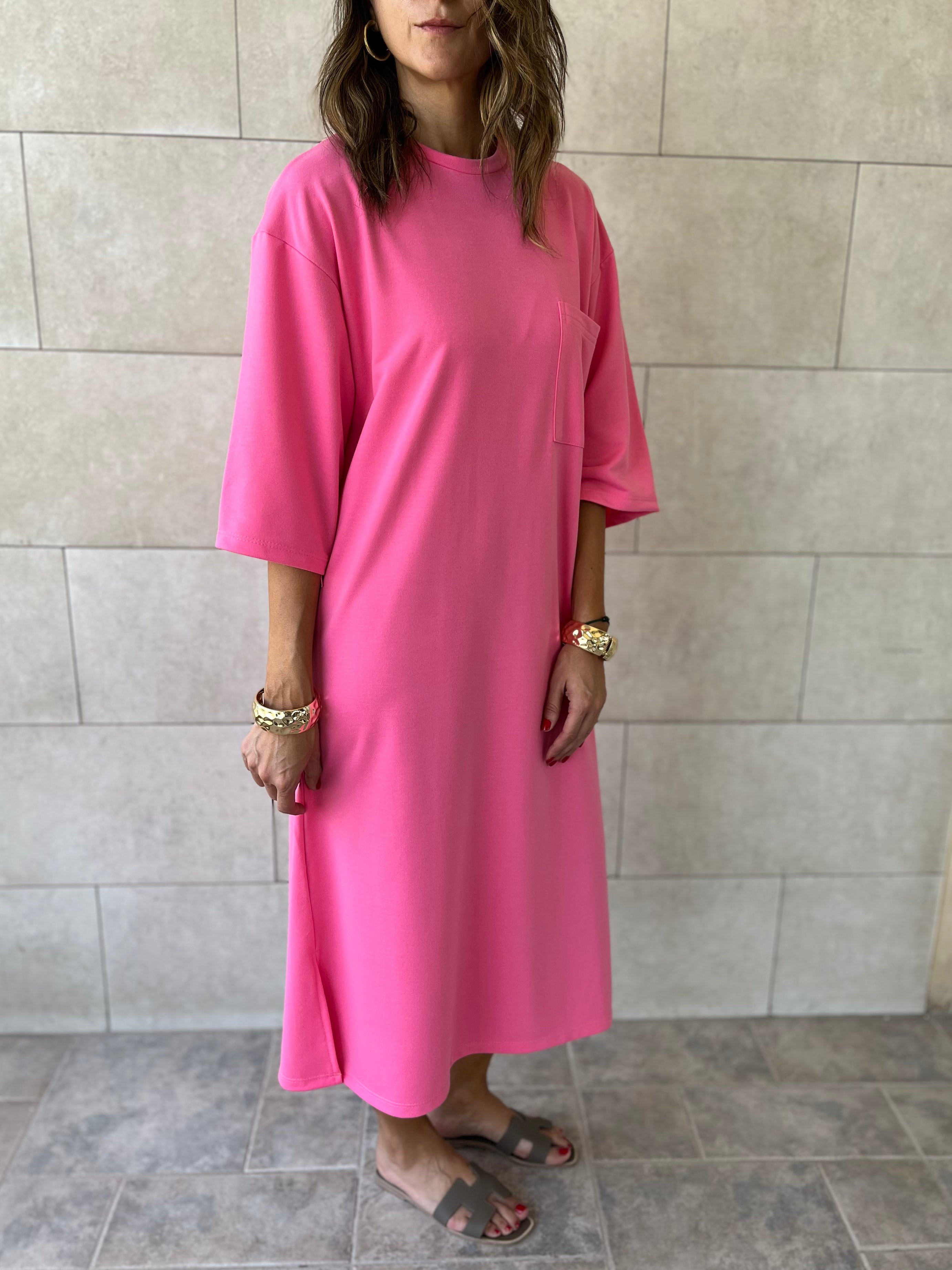 Pink Softline Shift Dress