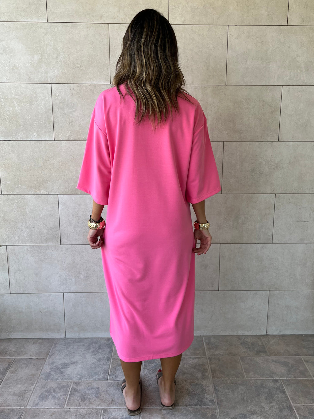 Pink Softline Shift Dress
