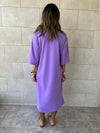 Purple Softline Shift Dress