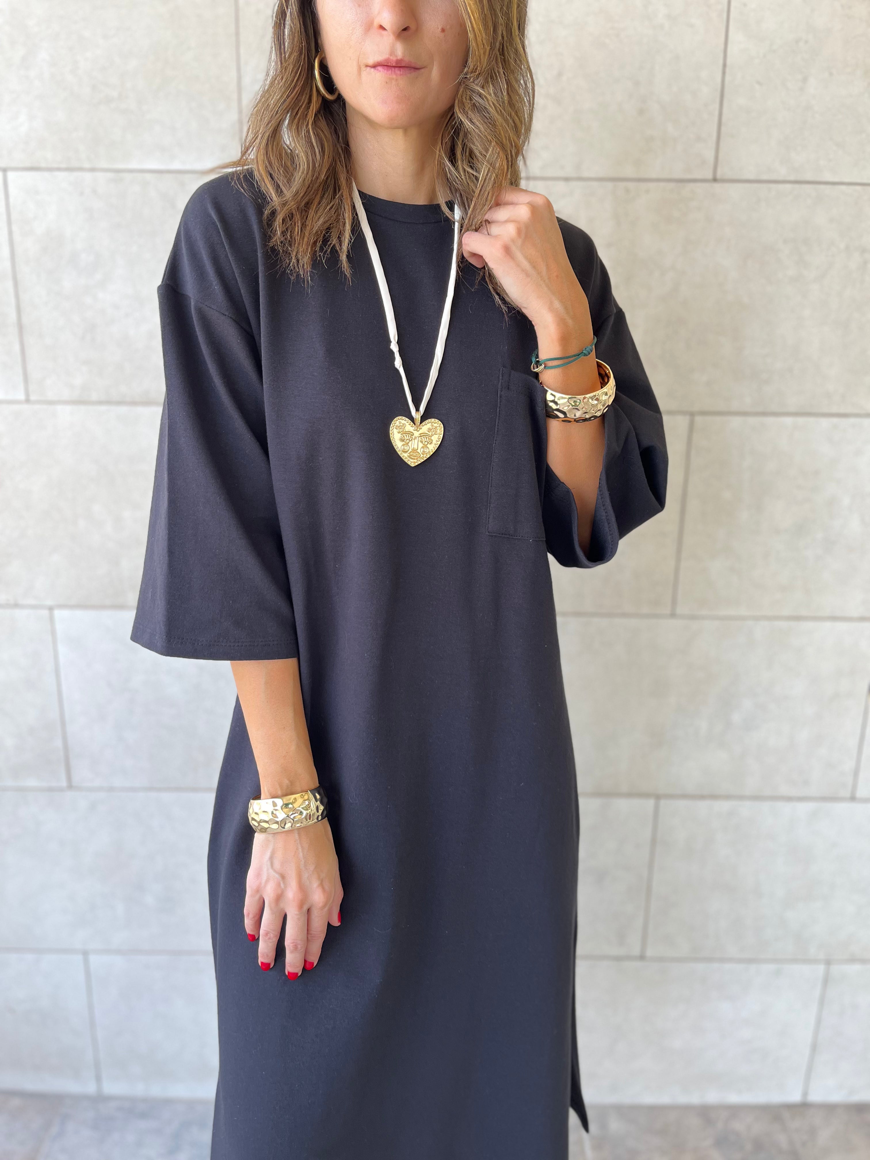 Black Softline Shift Dress