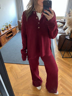 Burgundy Living Set