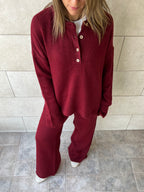 Burgundy Living Set