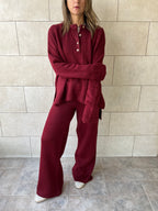 Burgundy Living Set
