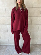 Burgundy Living Set
