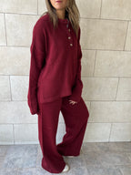 Burgundy Living Set
