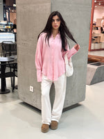 Pink Bubble Sleeve Everyday Shirt