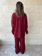 Burgundy Living Set