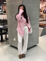 Pink Bubble Sleeve Everyday Shirt