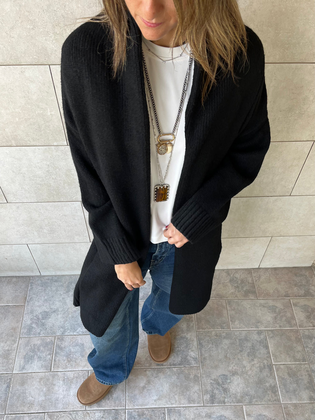 Black Chilly Cardigan