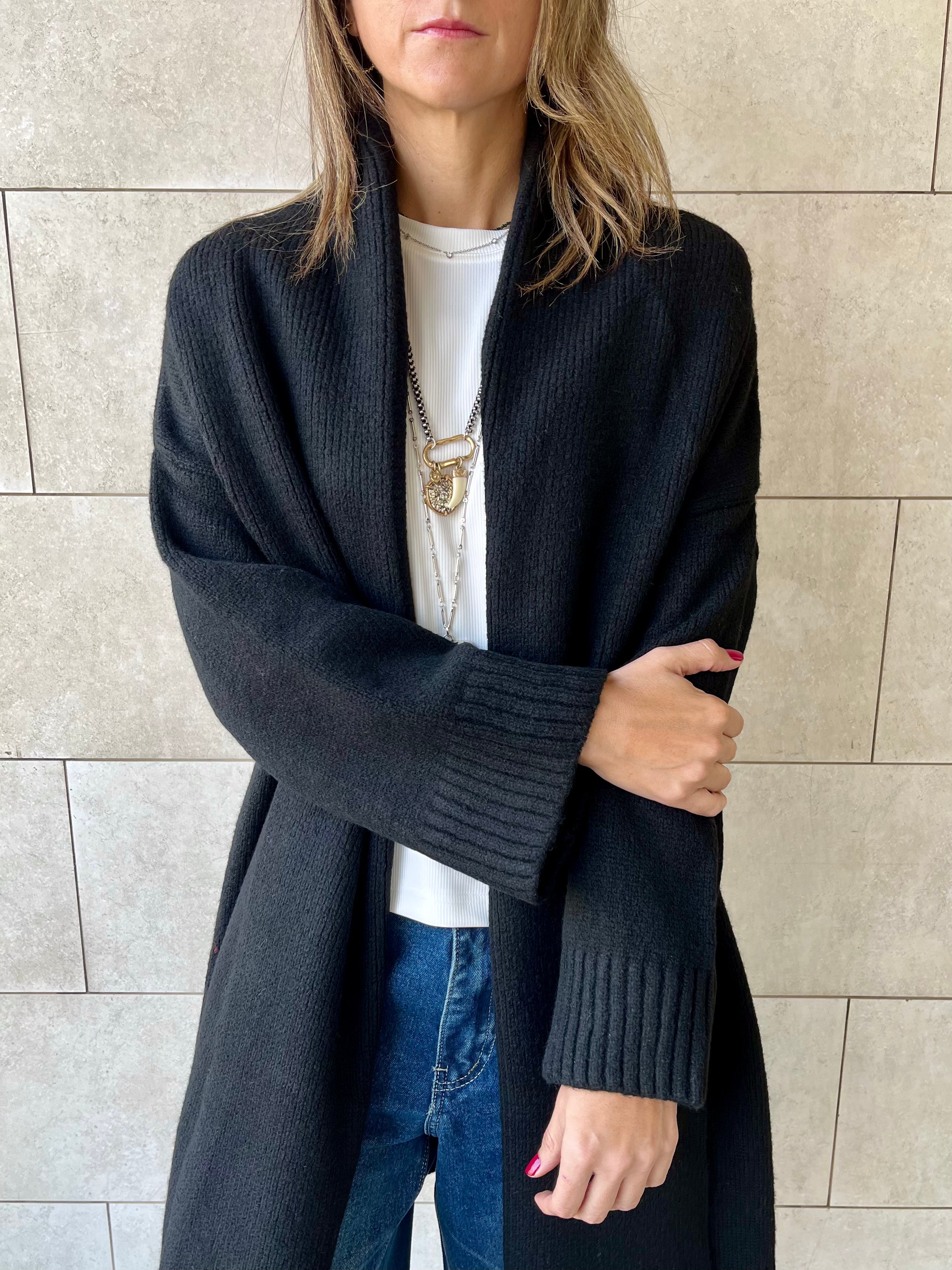 Black Chilly Cardigan