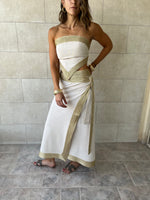 Golden Edge Wrap Skirt