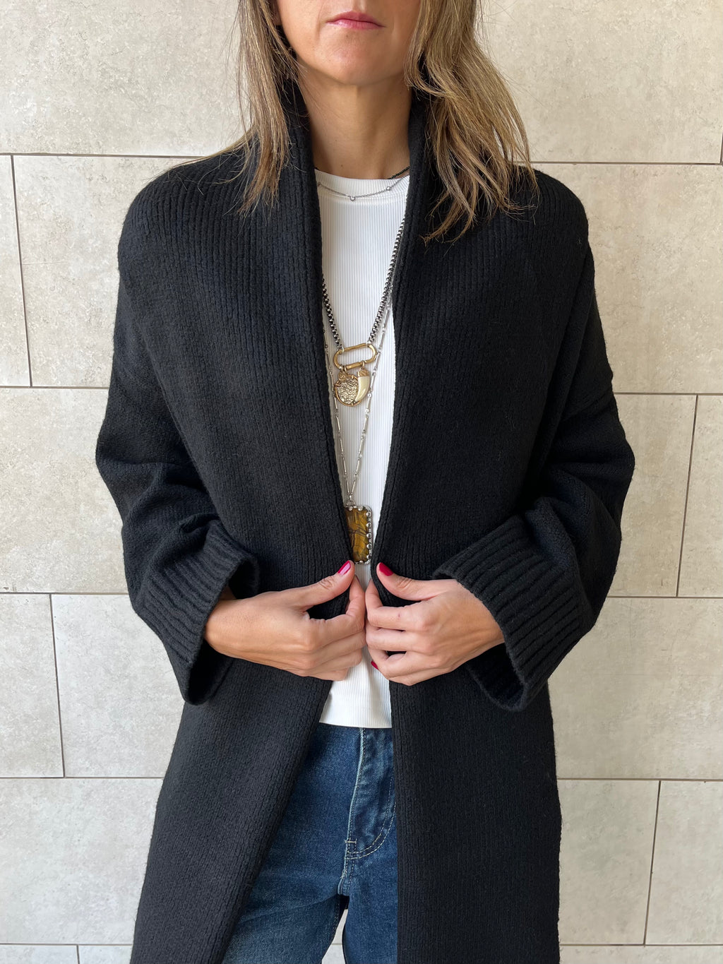 Black Chilly Cardigan