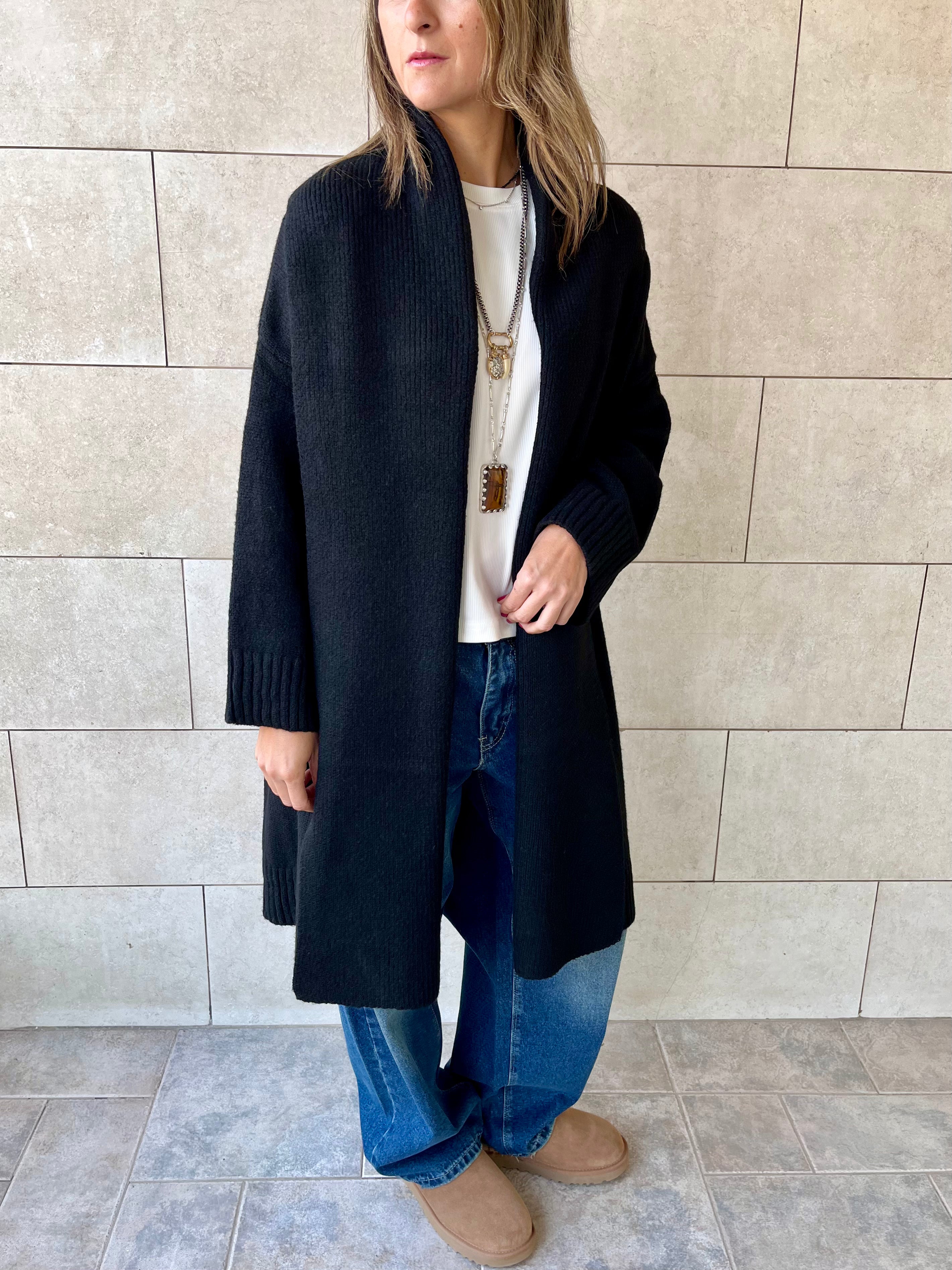 Black Chilly Cardigan