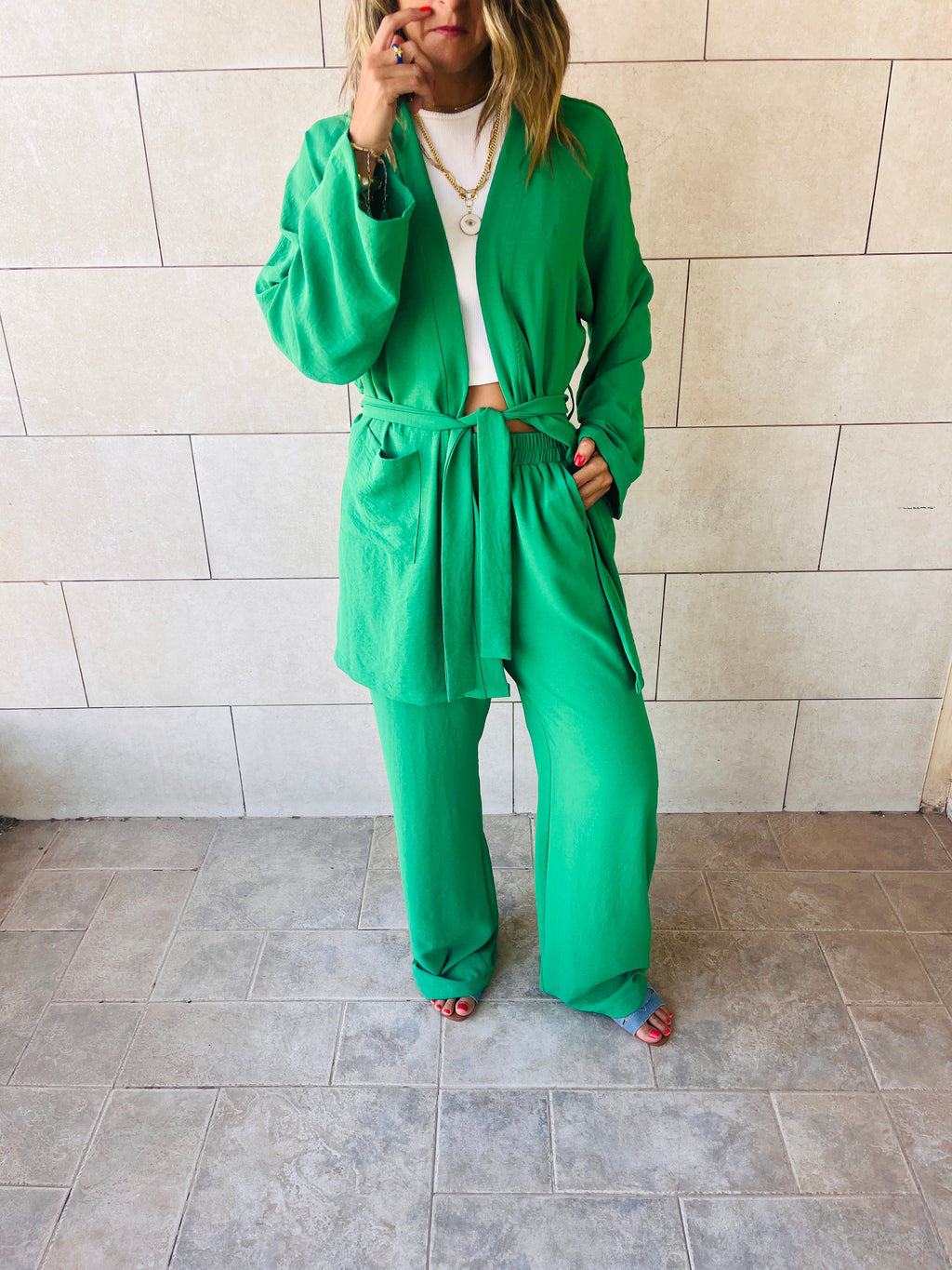 Green All Around Town Crepe Set