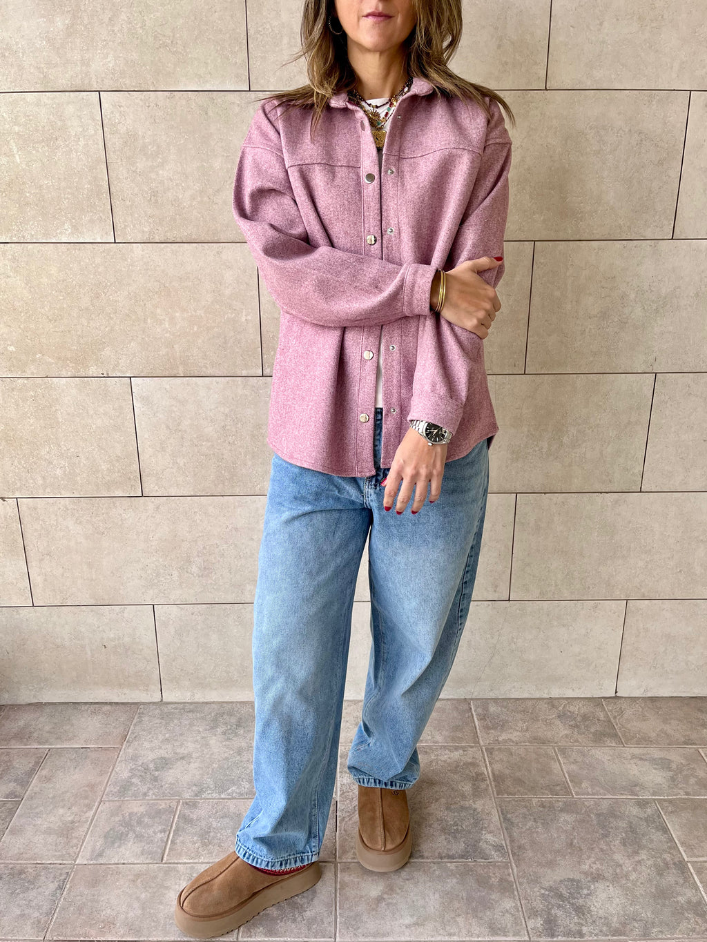 Blush All-Day Overshirt