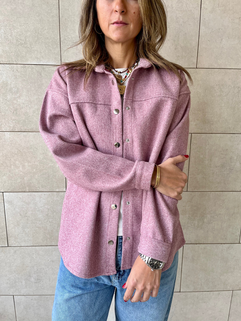 Blush All-Day Overshirt