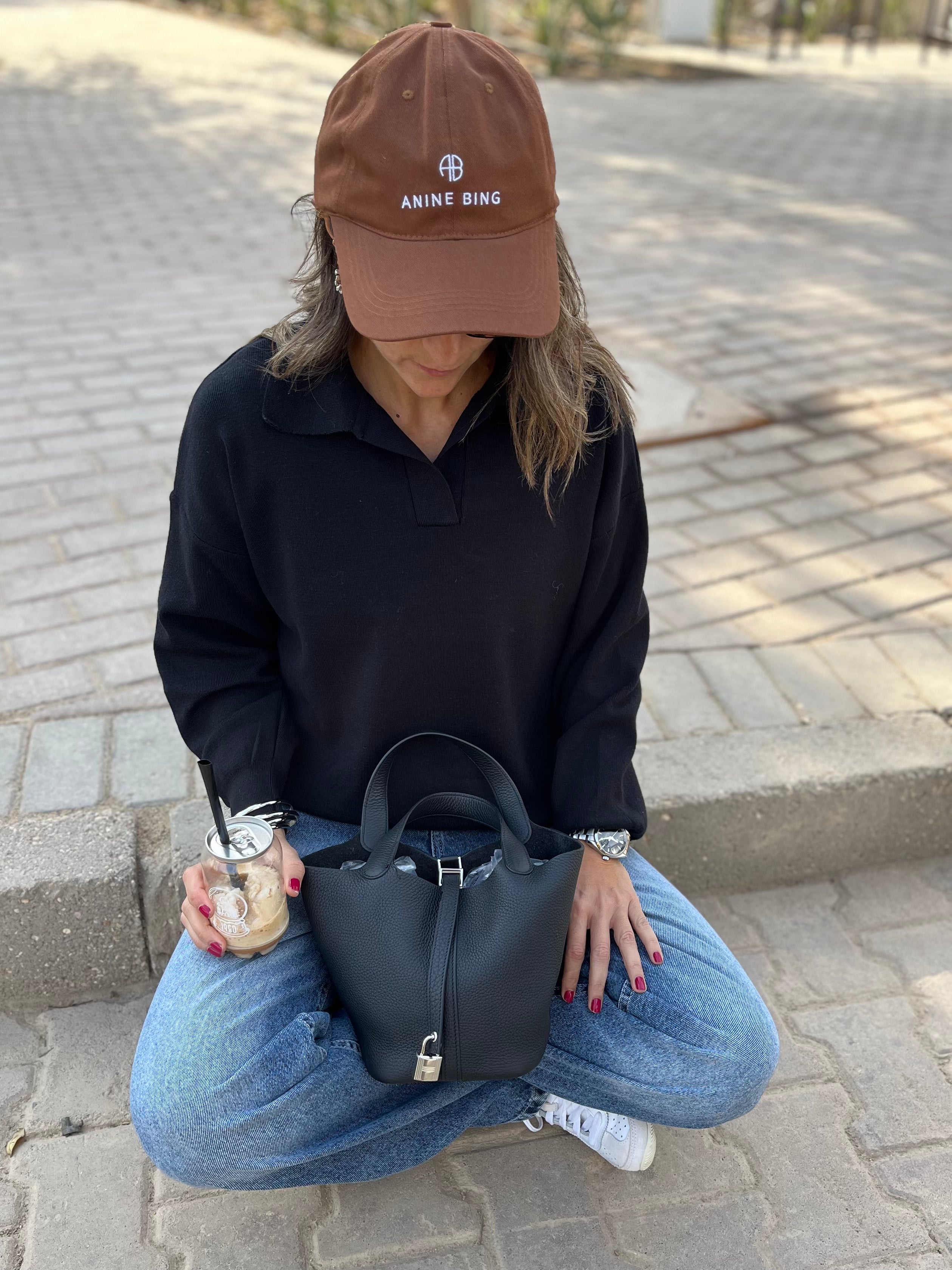 Black Collard Long Sleeve Pullover