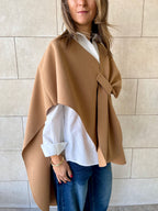 Camel Relaxed Cape Poncho